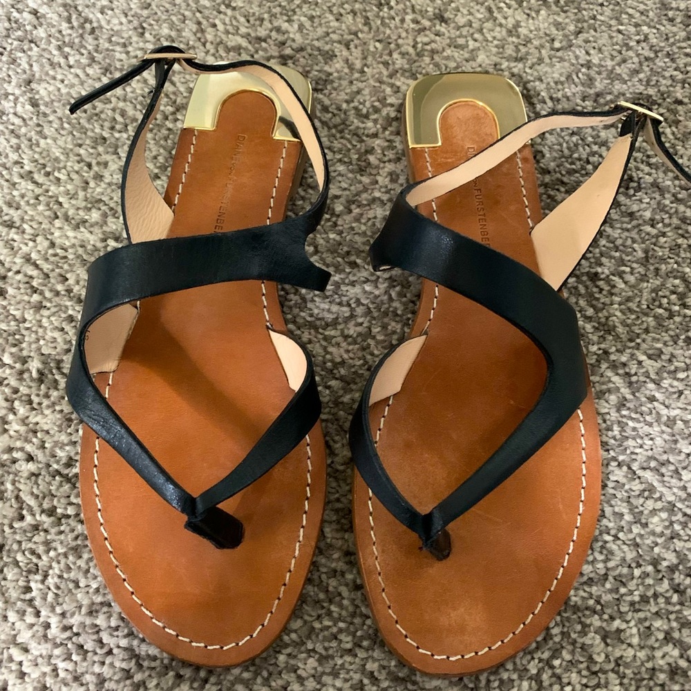 Diane Von Furstenberg Designer Sandals- worn once!